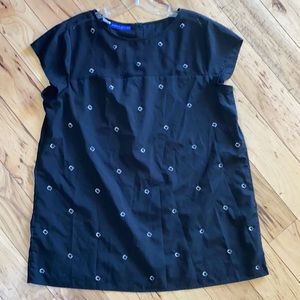 Black Blouse with Sequin Detail